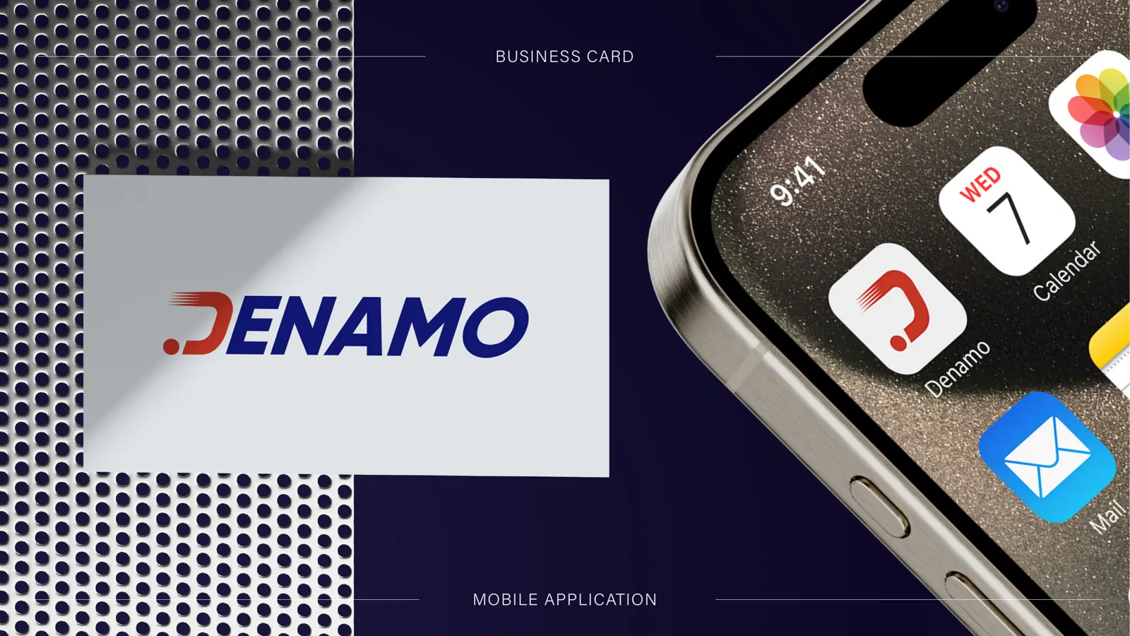 Denamo business card and mobile app