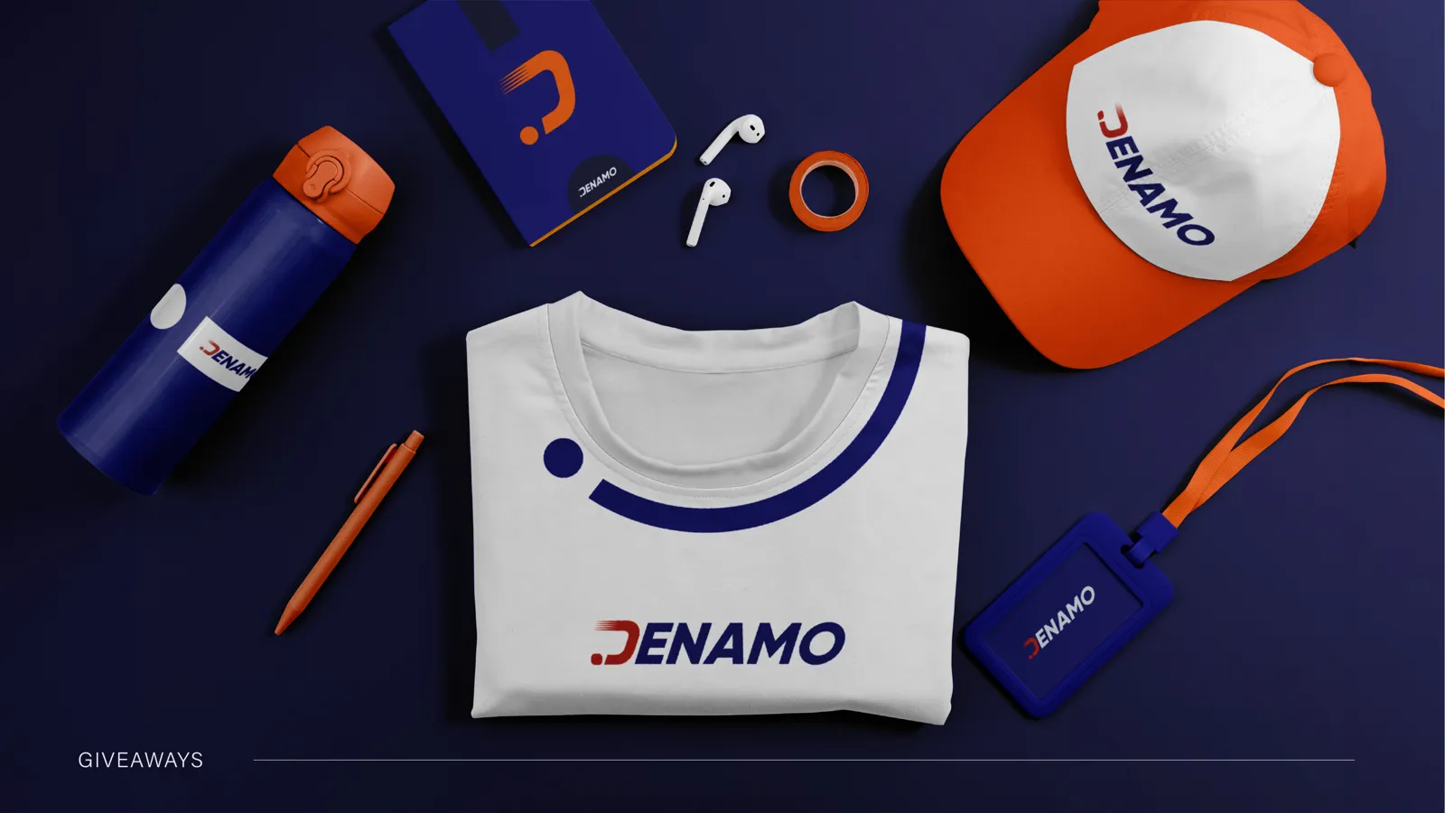 Denamo branded giveaways